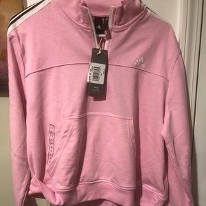 Adidas Women’s Quarter Zip Cropped Pullover